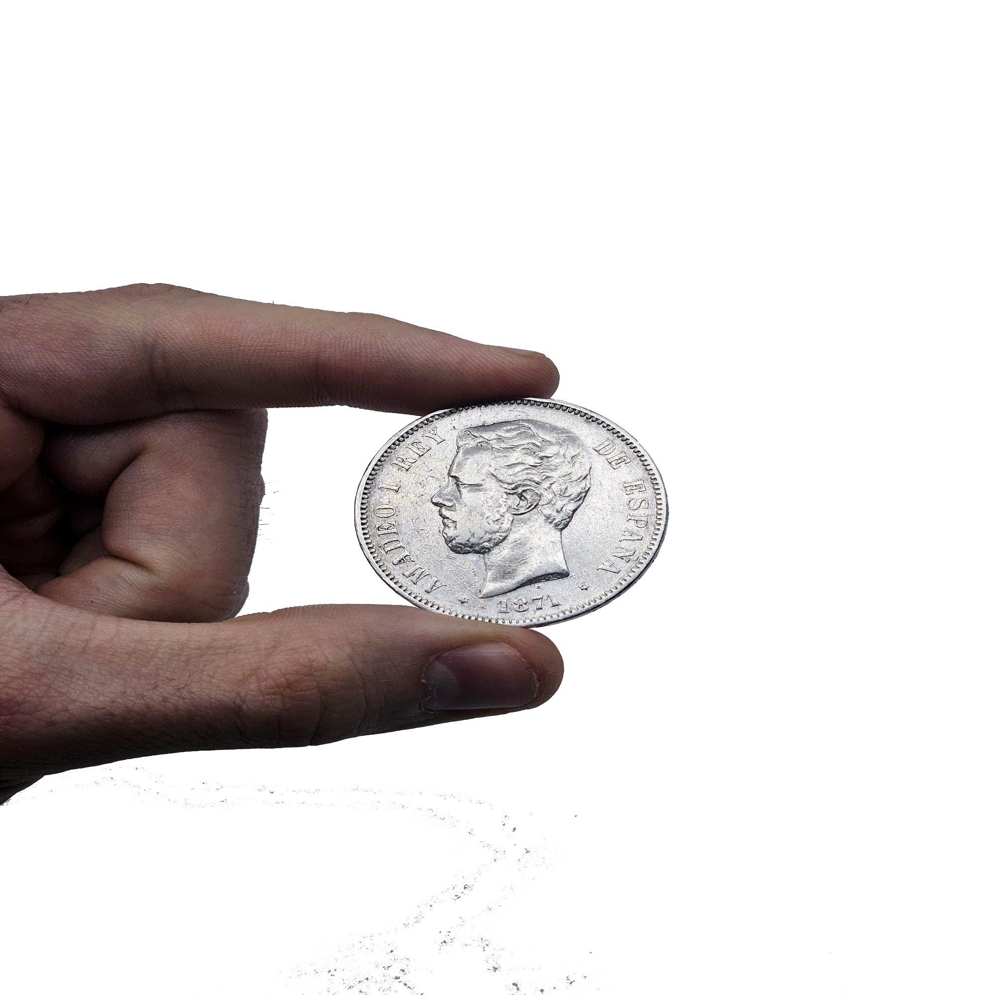 Month to Month - Exclusive Royal Collection: 6 Authentic 5 Peseta Silver Coins (1871-1912)