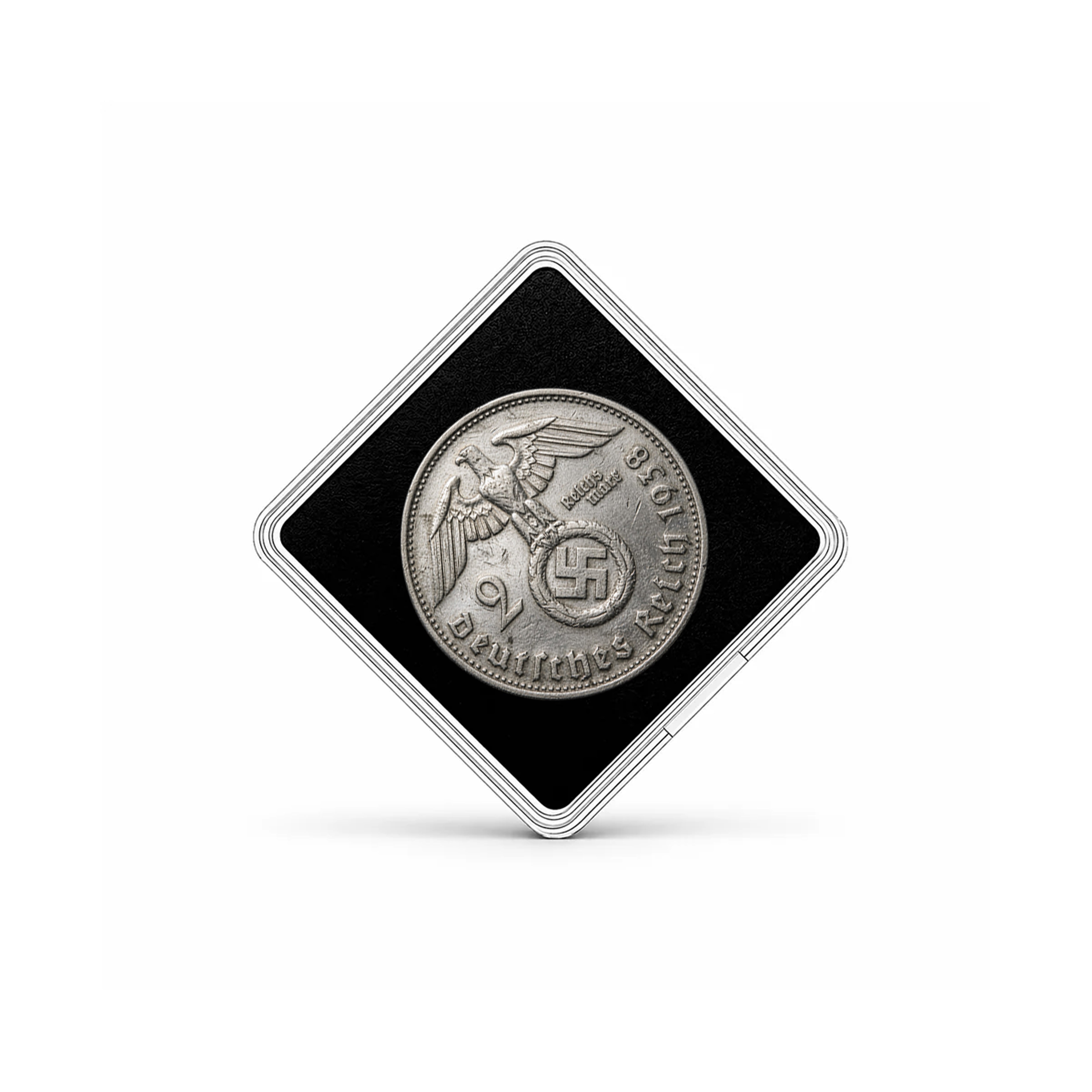 12 monedas y 2 sellos auténticas de la Segunda Guerra Mundial - El Tercer Reich | Certificados