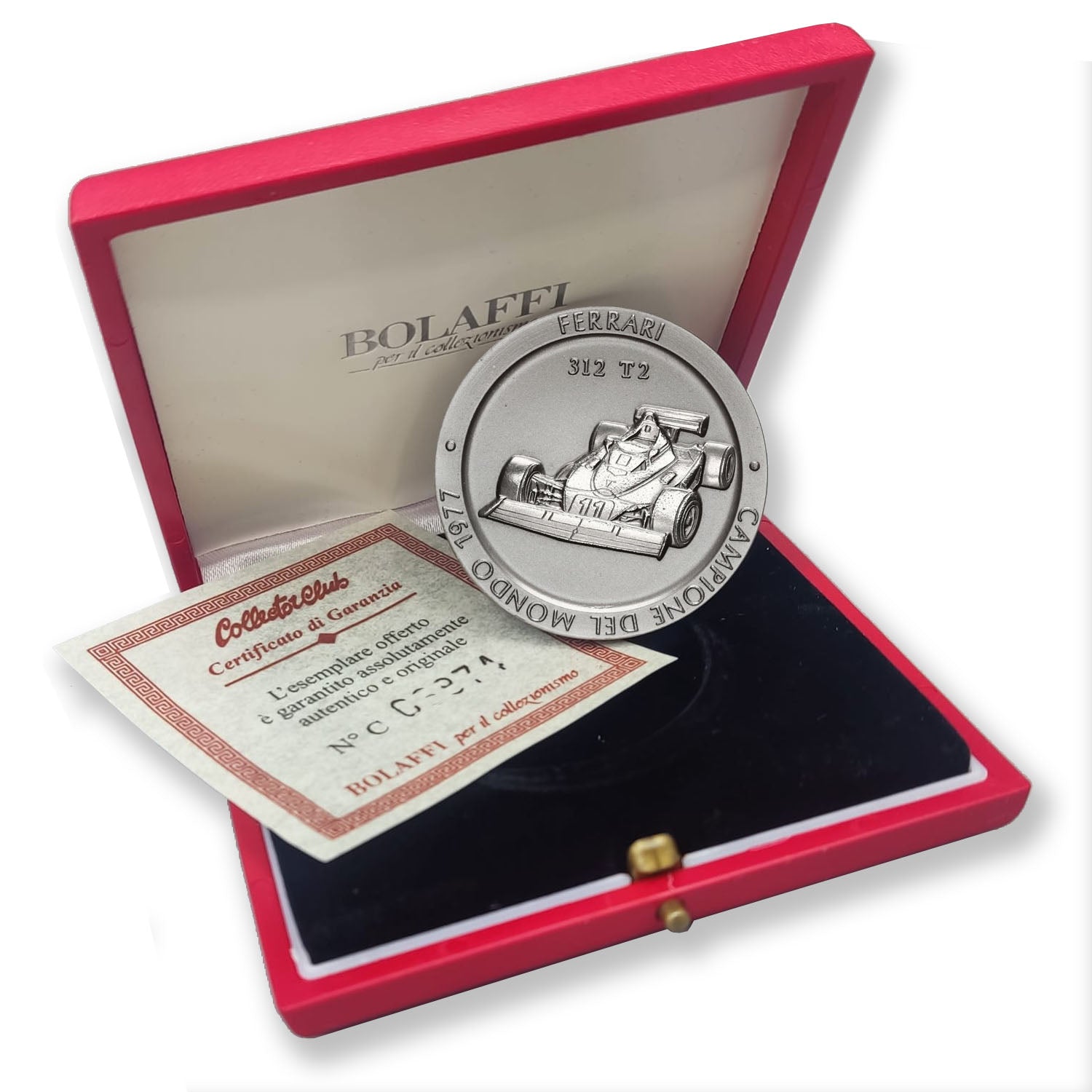 Official Ferrari F1 Championship Medal: Titanium, 1977 Edition