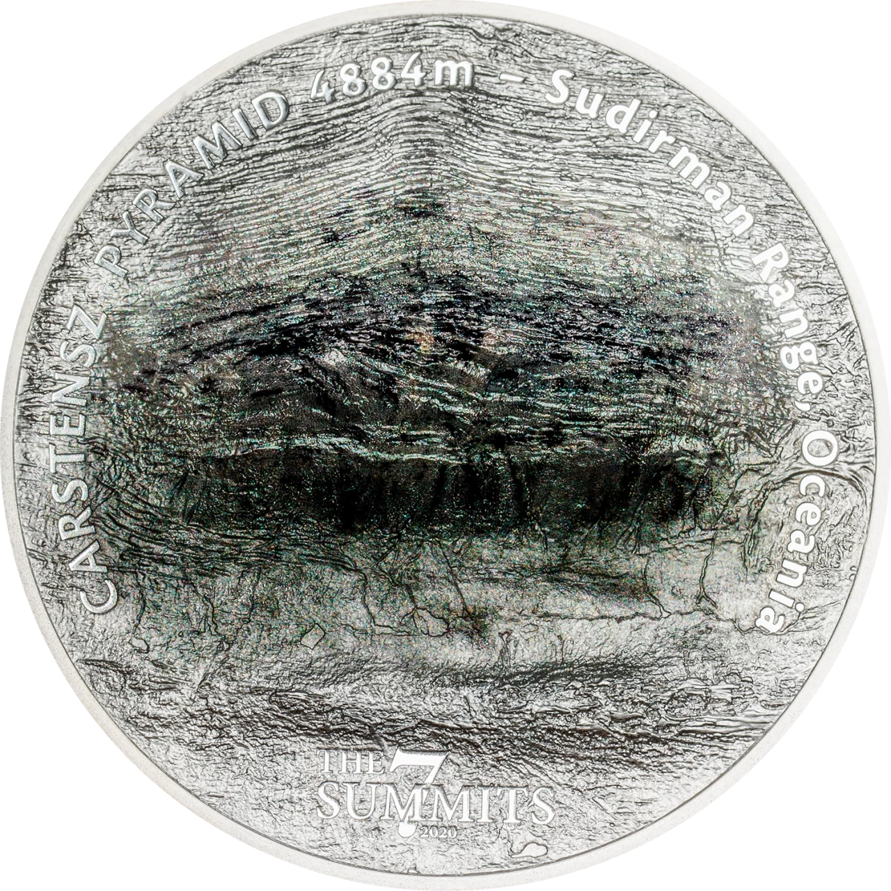 Moneta da 5 Oz in argento - CARSTENSZ PYRAMID 25$ Isole Cook 2020