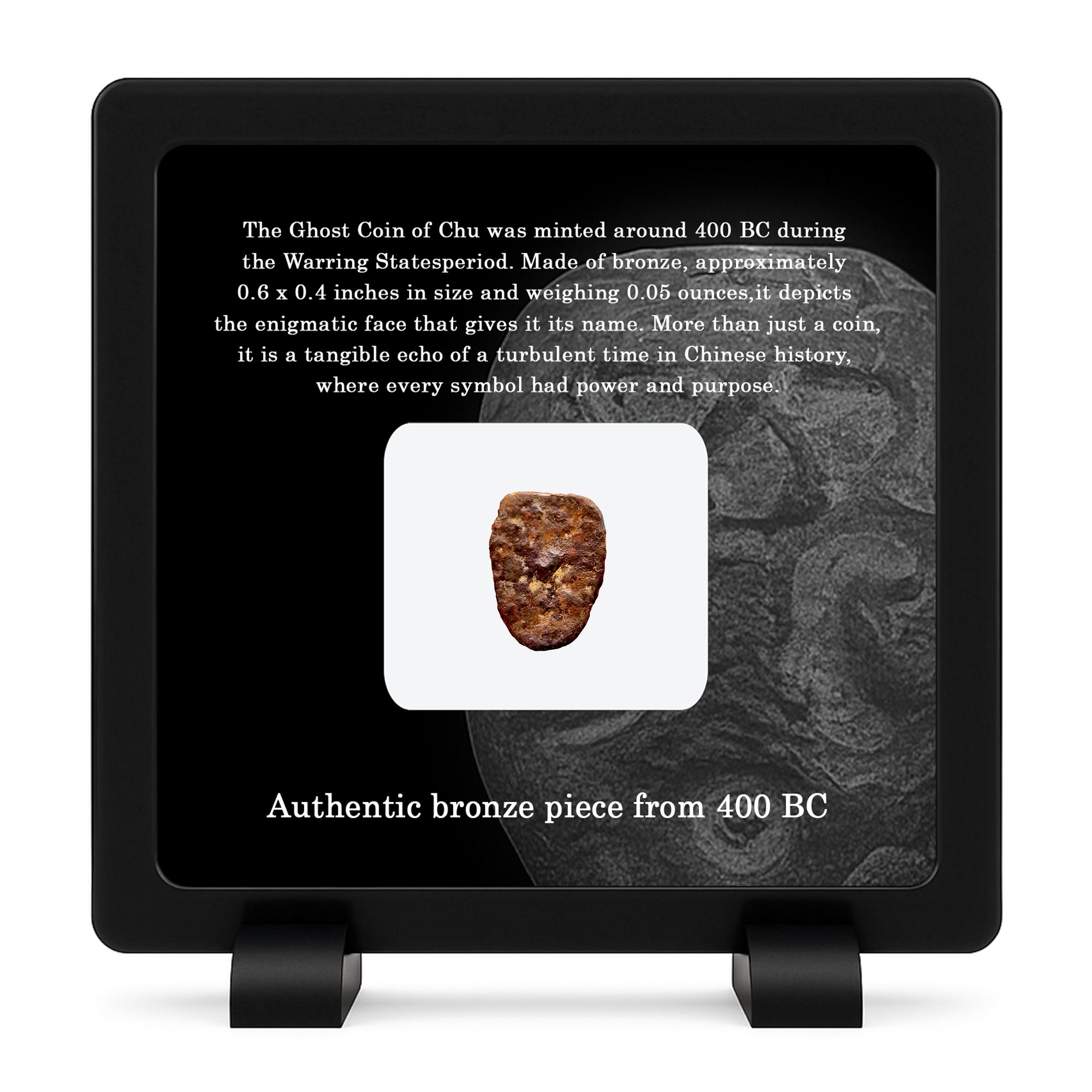 Moneda auténtica China Gui Lian Qian (Rostro de Fantasma) – Estados en Guerra 475-221 a.C. | Certificada