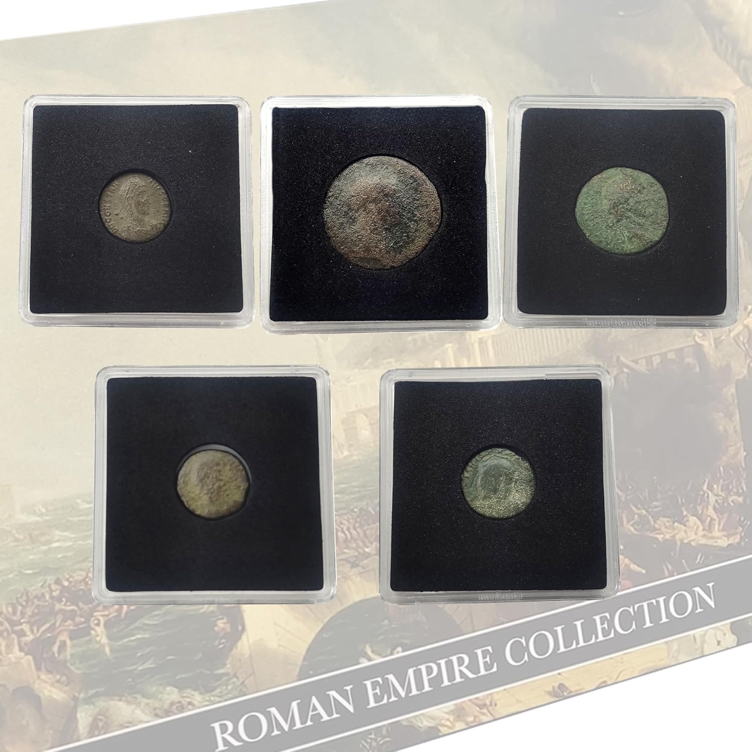 Certified Collection of 5 Authentic Roman Coins