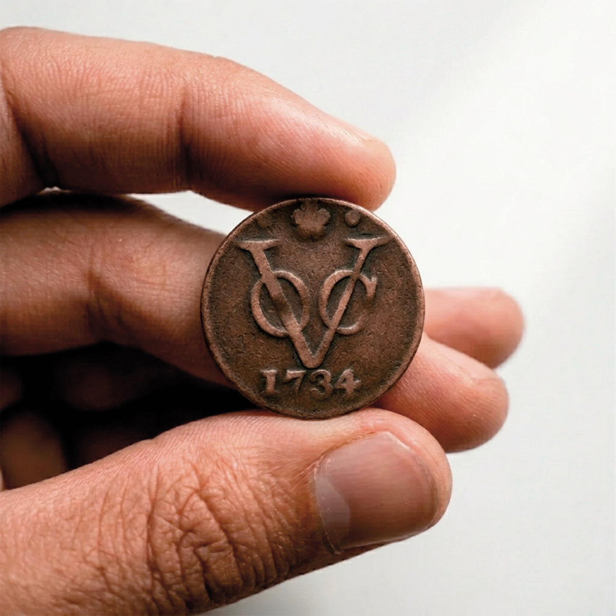 Primer Penny de Nueva York 1726‑1794 – Auténtico Duit Histórico I Pieza Verificada y Certificada
