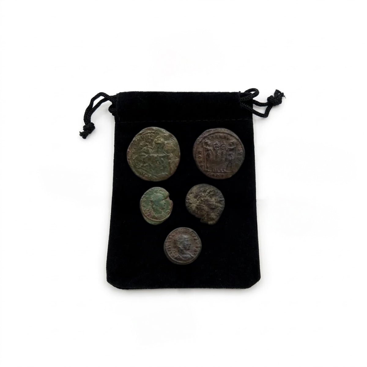 5 Monedas auténticas del Imperio Romano - Emperadores y Dioses | Certificadas
