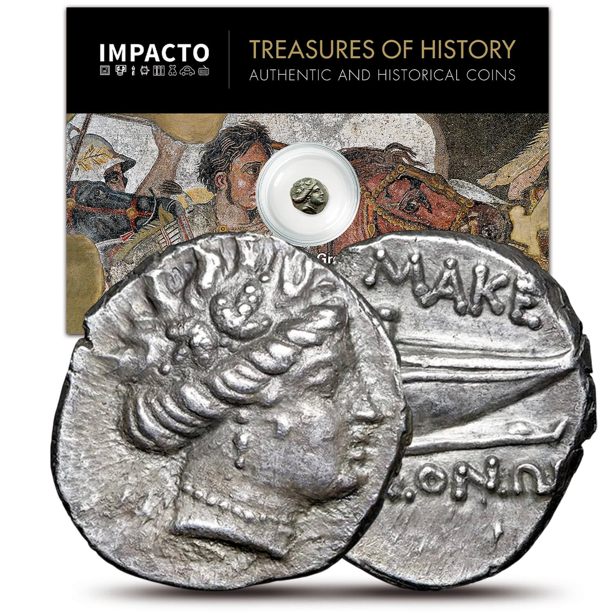 Moneda auténtica de la Antigua Grecia -  Las Ninfas | Certificada