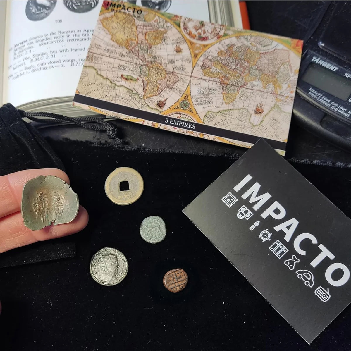 5 Monedas auténticas de Antiguas Civilizaciones - Huella de los Siglos | Certificadas