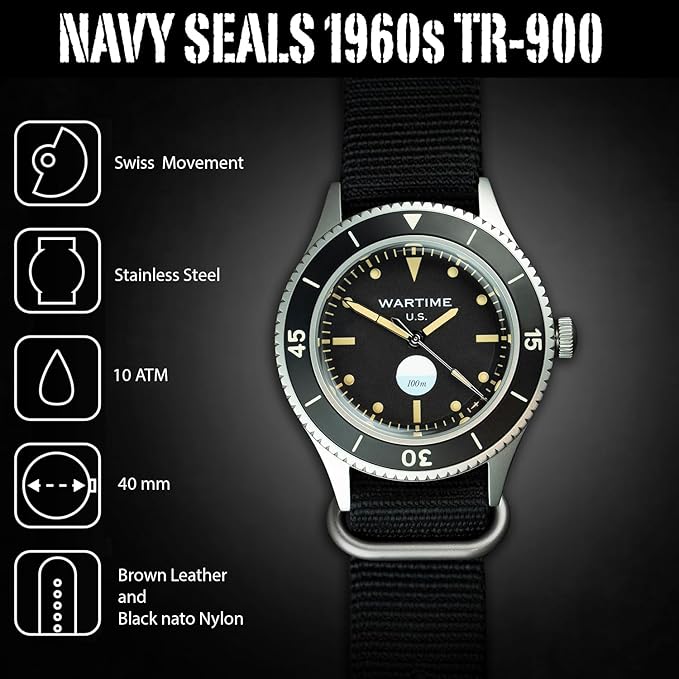 Reloj militar TR-900 edición limitada homenaje UDT años 60