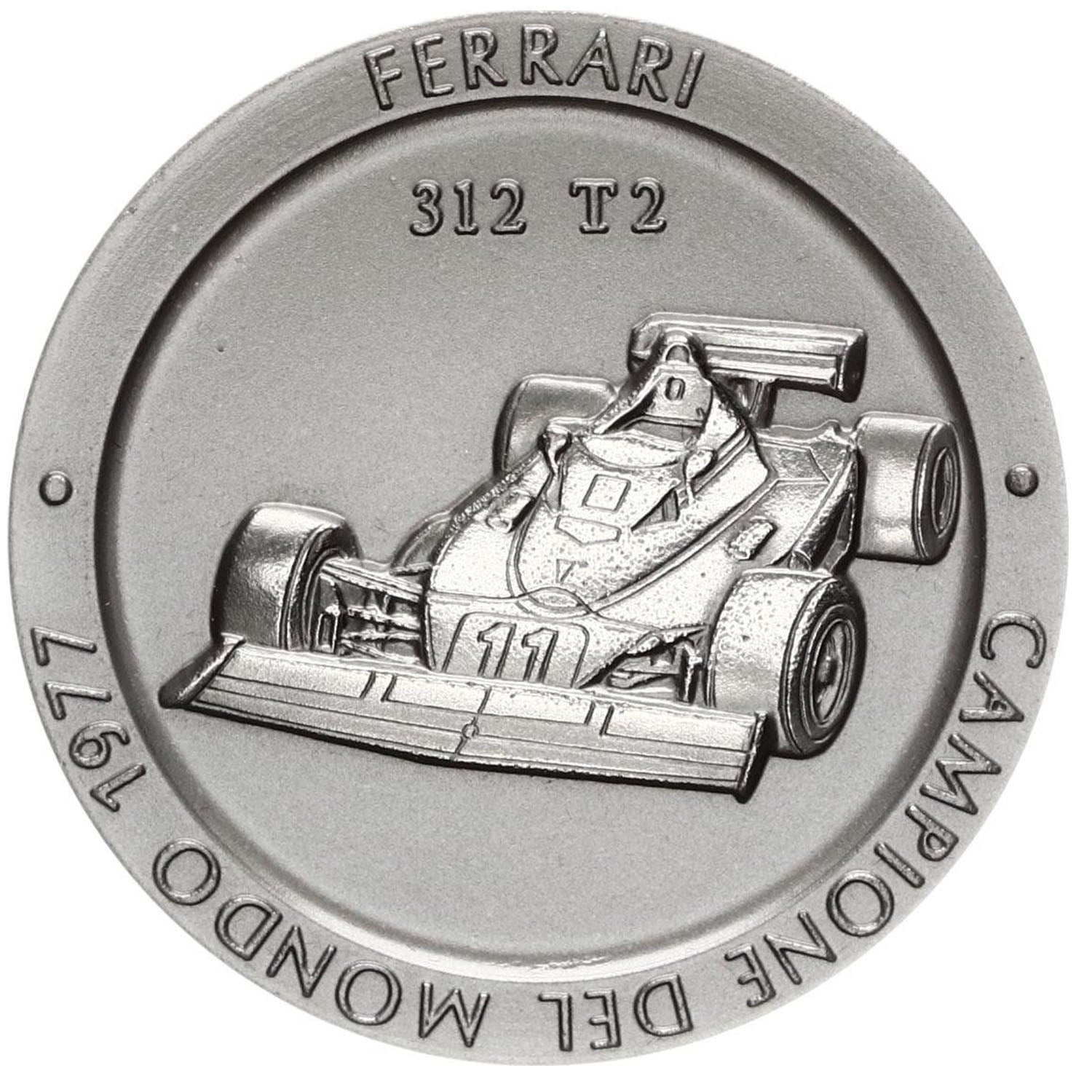 Official Ferrari F1 Championship Medal: Titanium, 1977 Edition