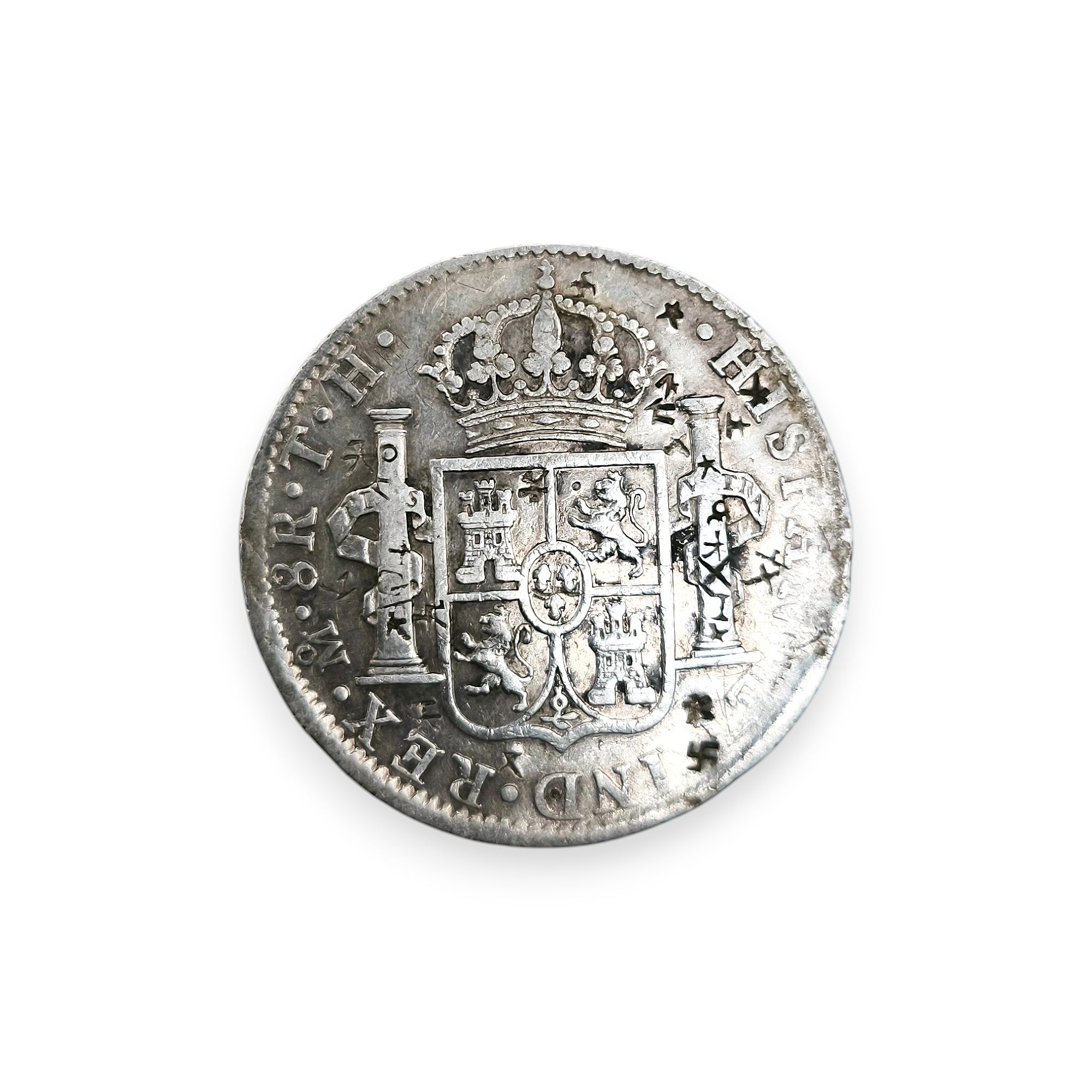 Moneda de 8 Reales de Carlos IV 1793-1808 – El Primer Dólar de América | Certificada