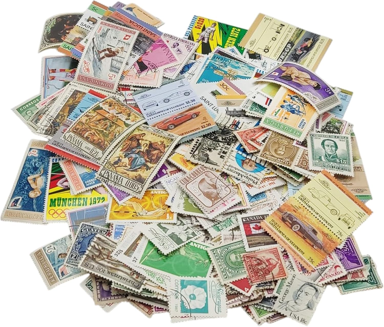 500 America Stamps Collection | Collector Album Included