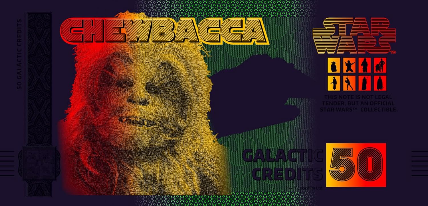Billete Star Wars Oficial de Colección - Chewbacca