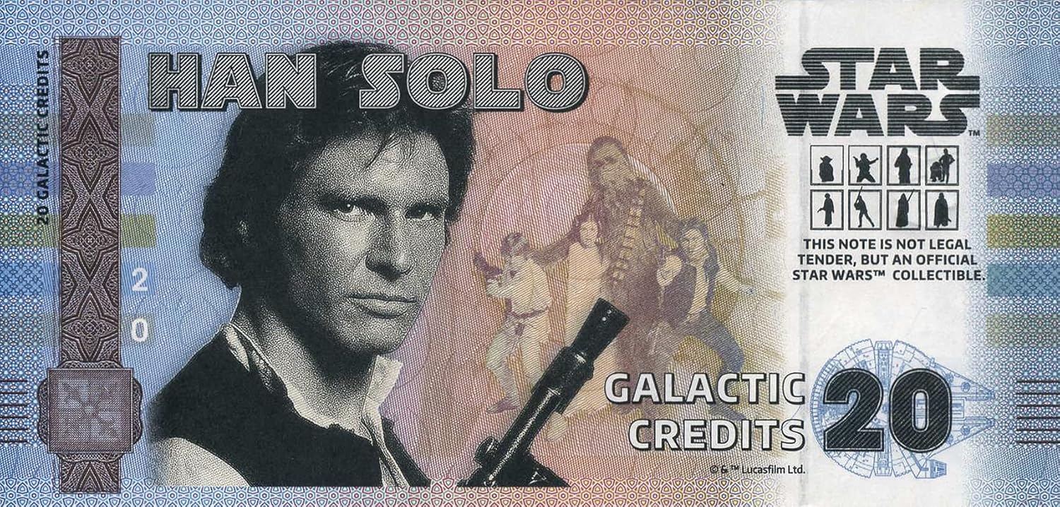 Billete Star Wars Oficial de Colección - Han Solo