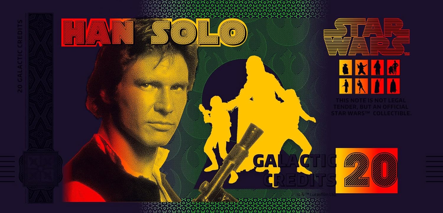Billete Star Wars Oficial de Colección - Han Solo