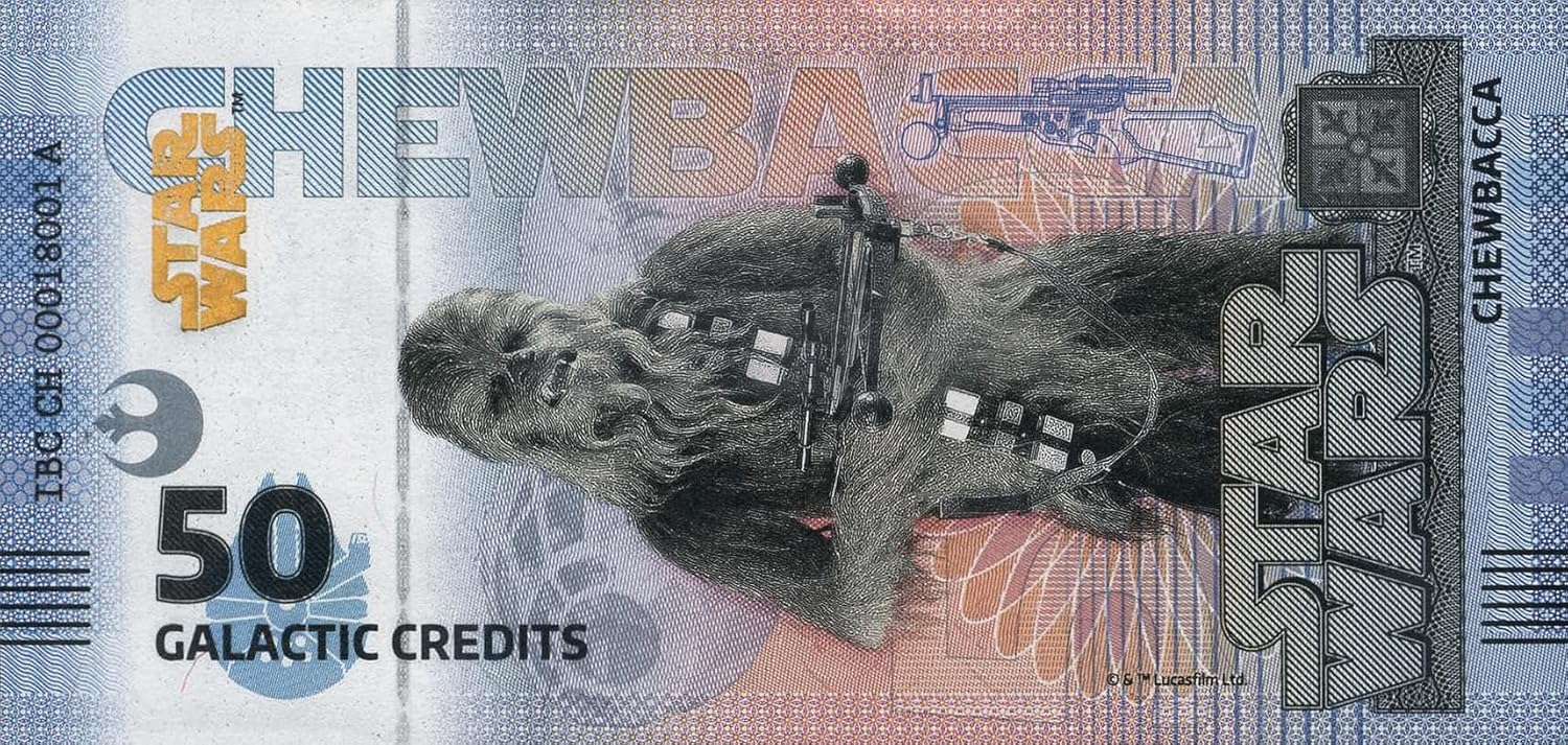 Billete Star Wars Oficial de Colección - Chewbacca