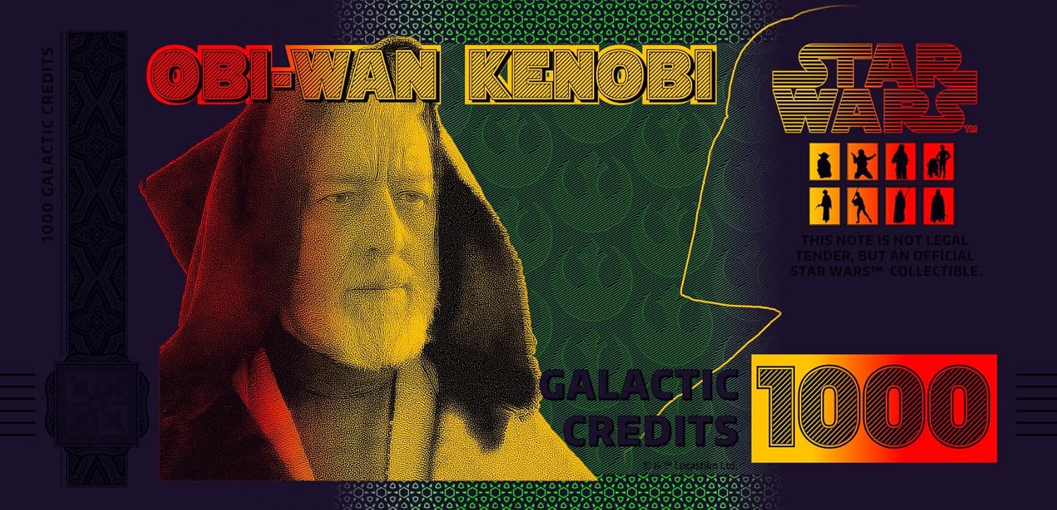 Billete Star Wars Oficial de Colección - Obi-Wan Kenobi