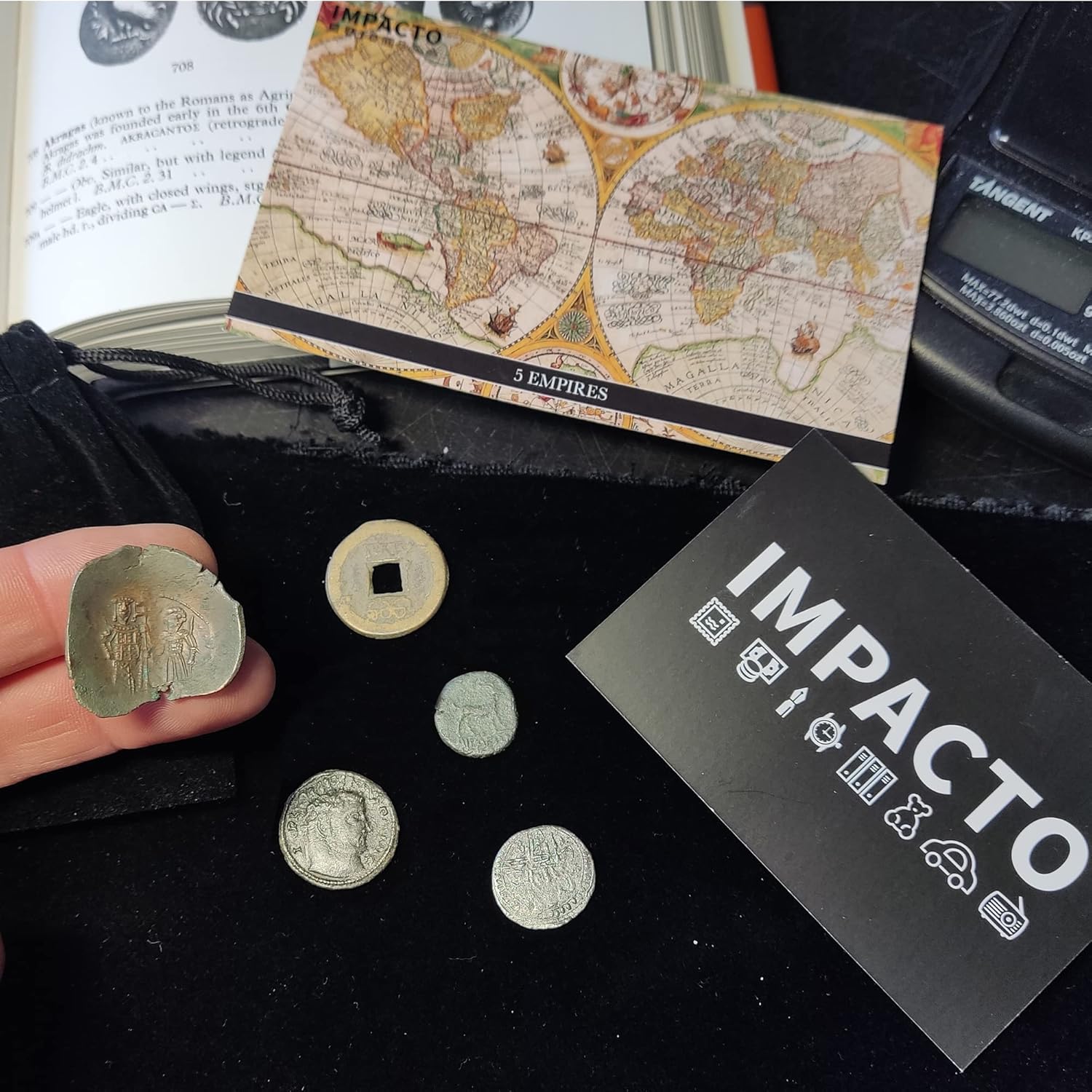 5 Monedas auténticas de Antiguas Civilizaciones - Huella de los Siglos | Certificadas