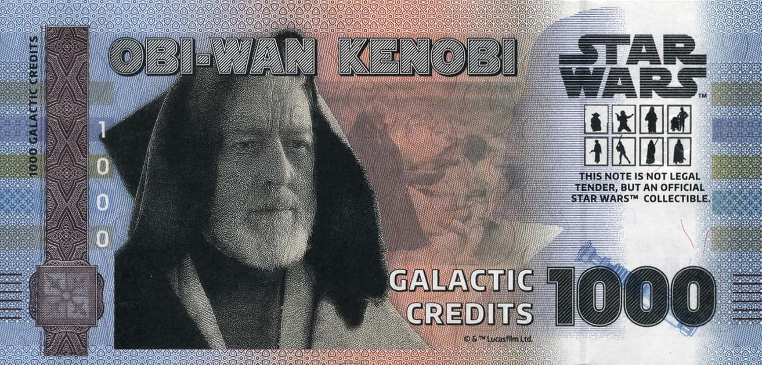 Billete Star Wars Oficial de Colección - Obi-Wan Kenobi