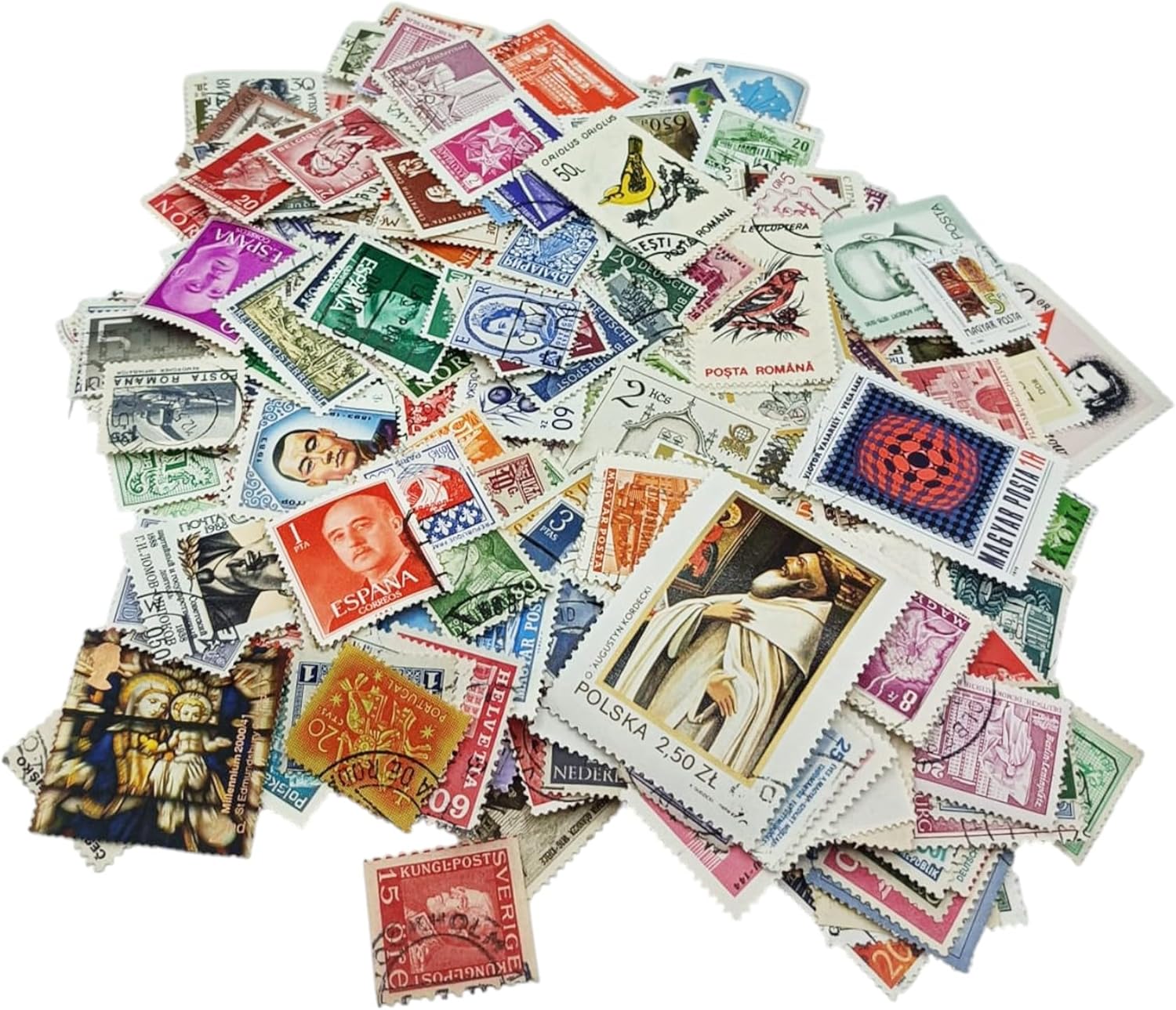 500 Europe Stamps Collection | Collector Album Included