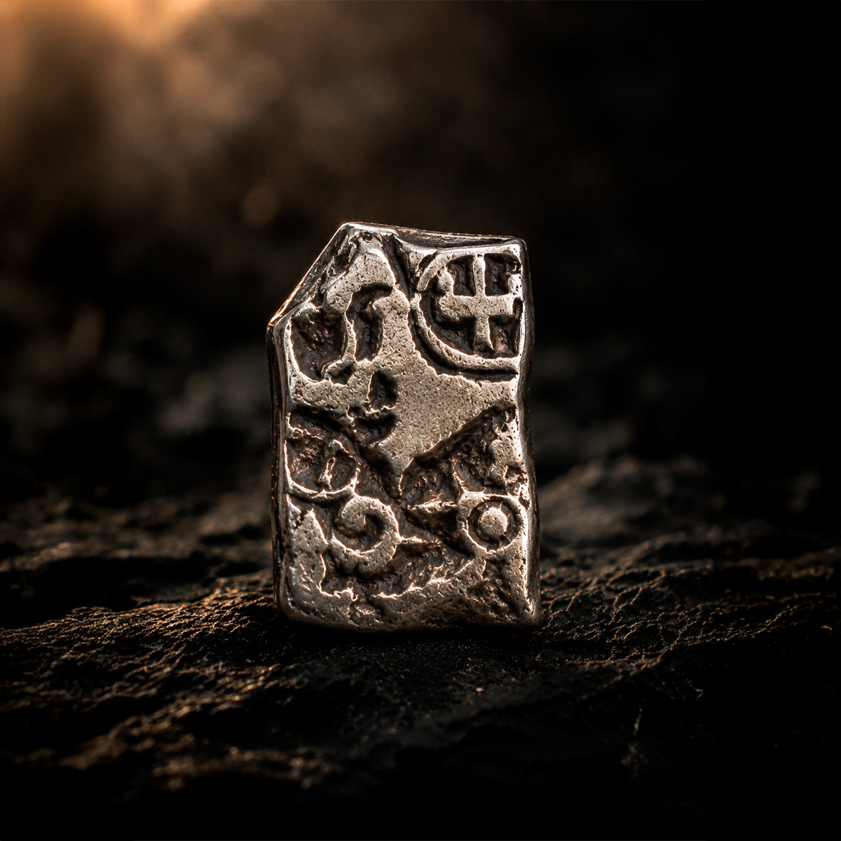 Moneda de plata Maurya Punch Mark (c. 322–185 a. C.) – Auténtica moneda de plata de la antigua India