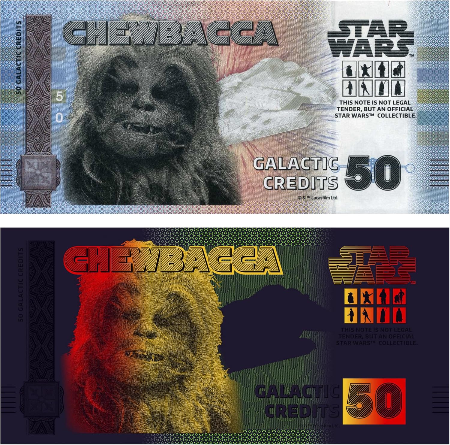 Billete Star Wars Oficial de Colección - Chewbacca