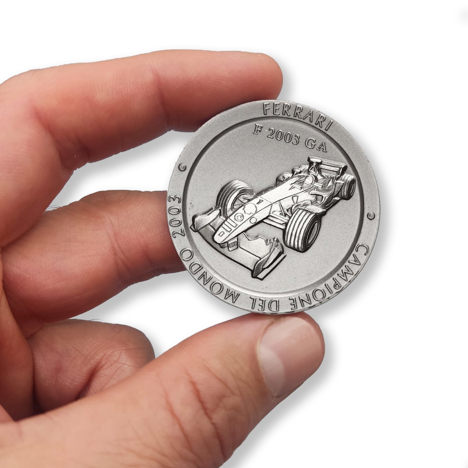 Official Ferrari F1 Championship Medal: Titanium, 2003 Edition