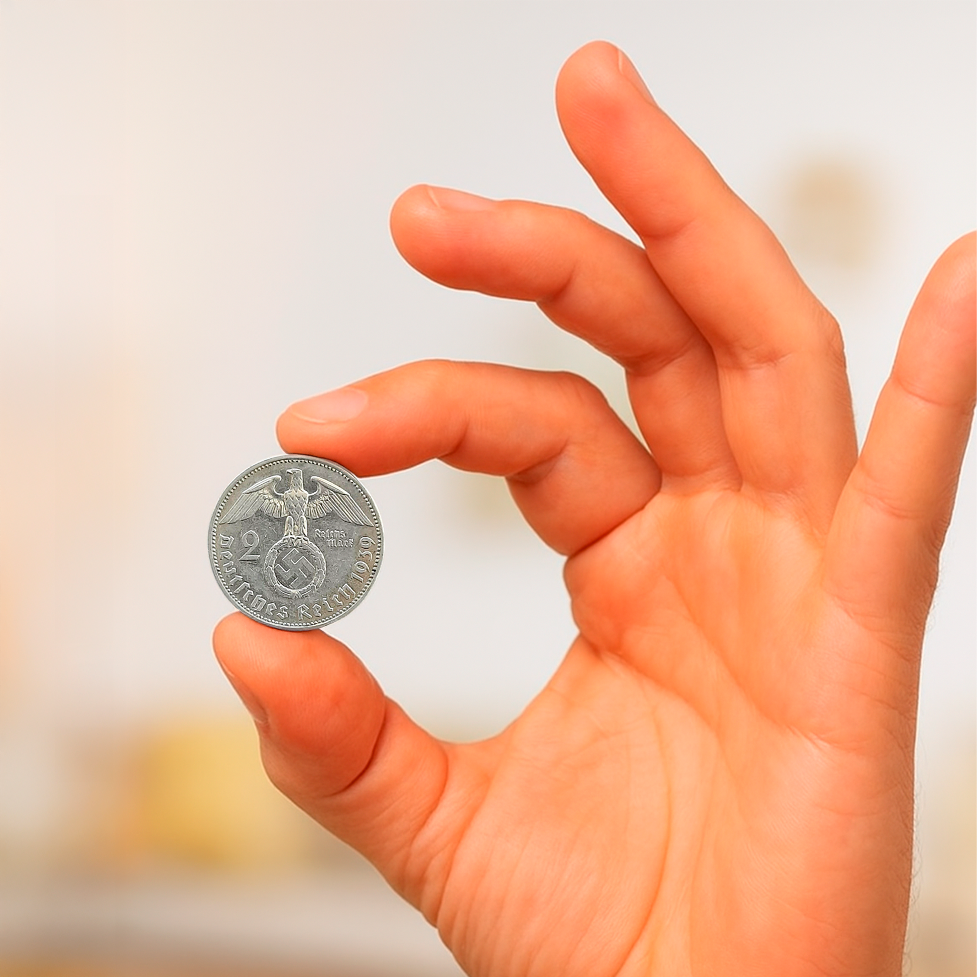 Authentic World War II Silver Coin - The 2 Nazi Marks (1936-1939) | Certified