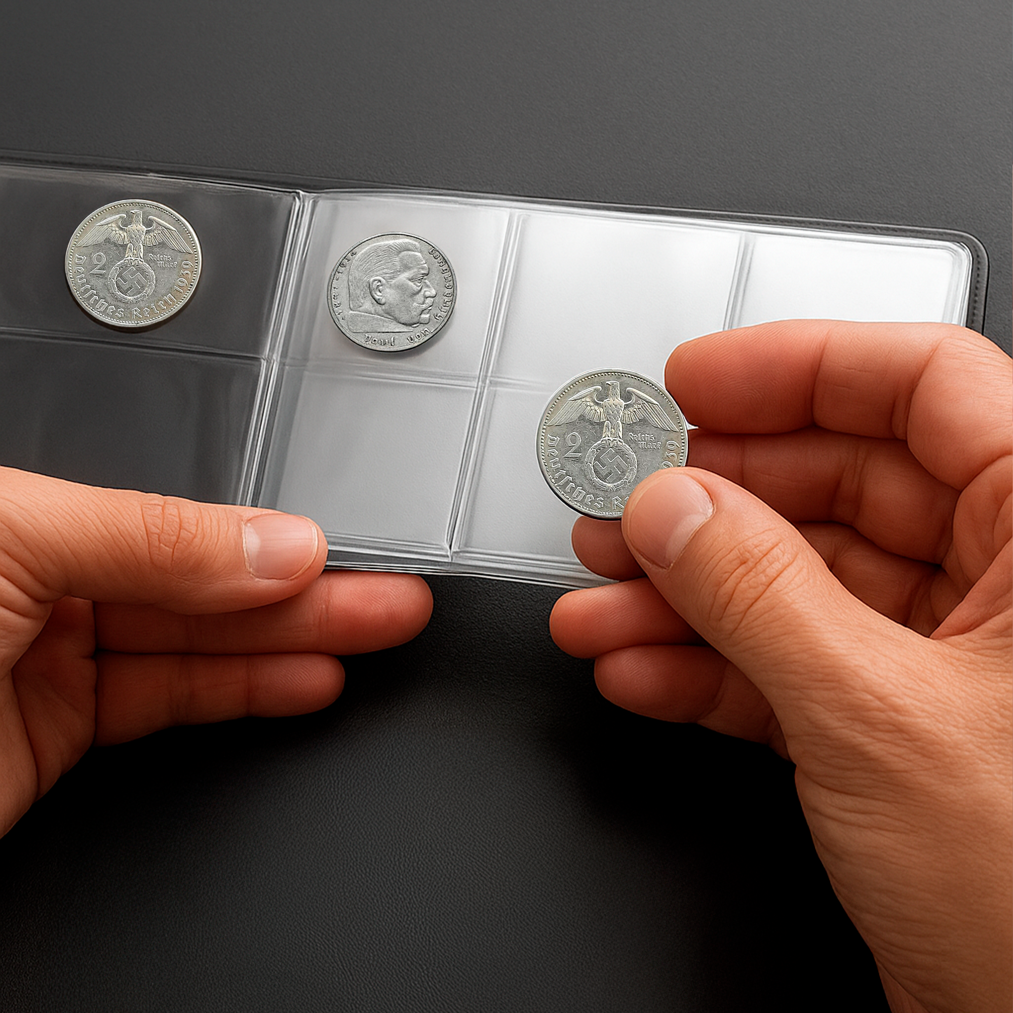 Authentic World War II Silver Coin - The 2 Nazi Marks (1936-1939) | Certified