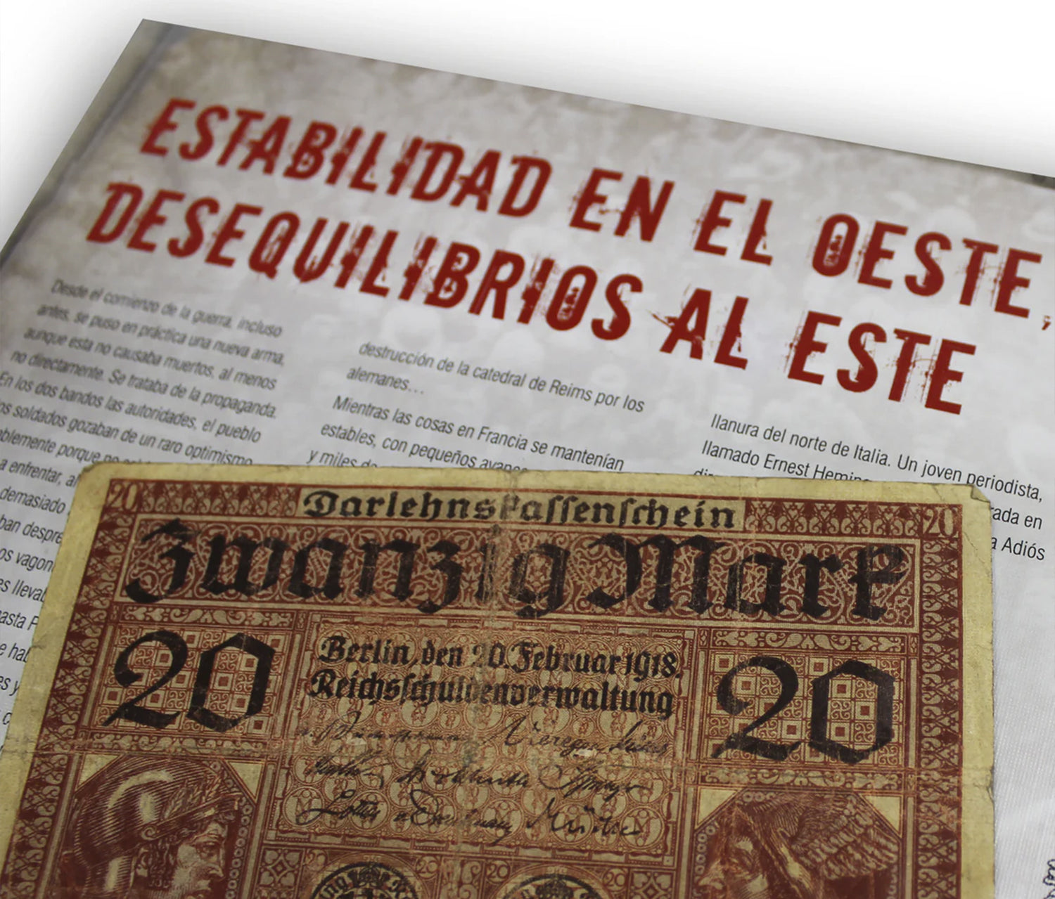 Prima guerra mondiale - Collezione completa di banconote, francobolli e monete originali 1914-1918