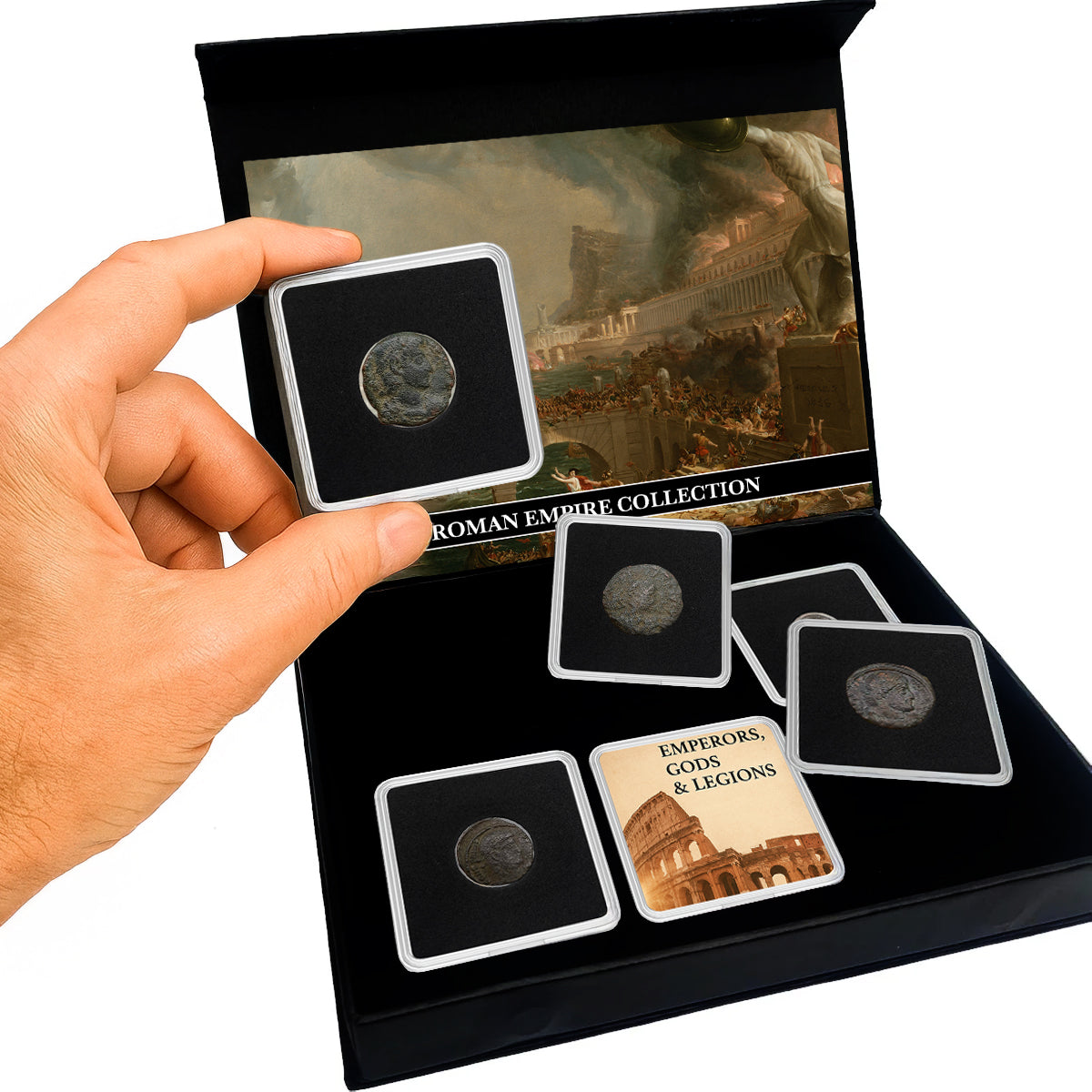 5 Authentic Roman Empire Coins - Emperors, Gods, and Legions | Certified