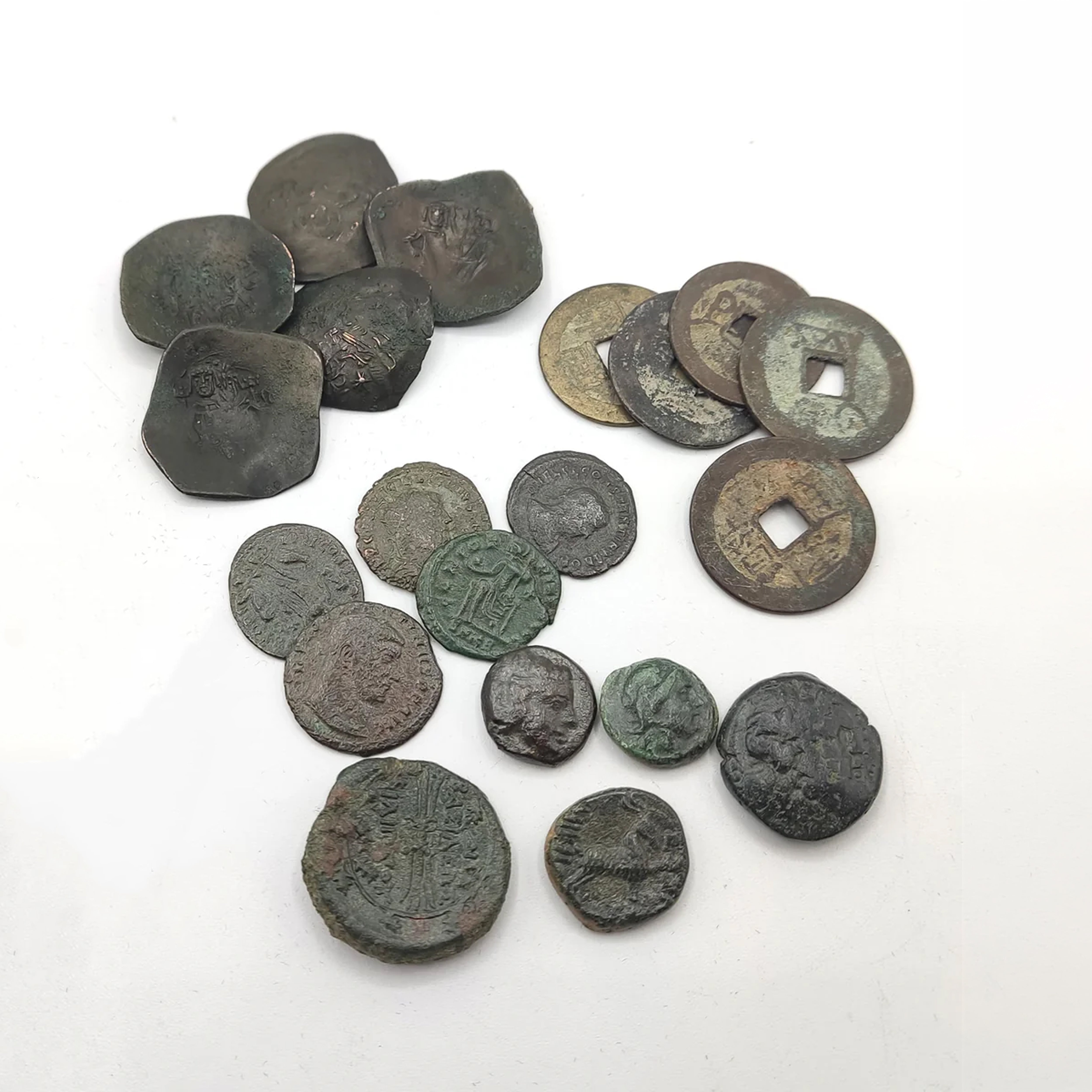 5 Monedas auténticas de Antiguas Civilizaciones - Huella de los Siglos | Certificadas