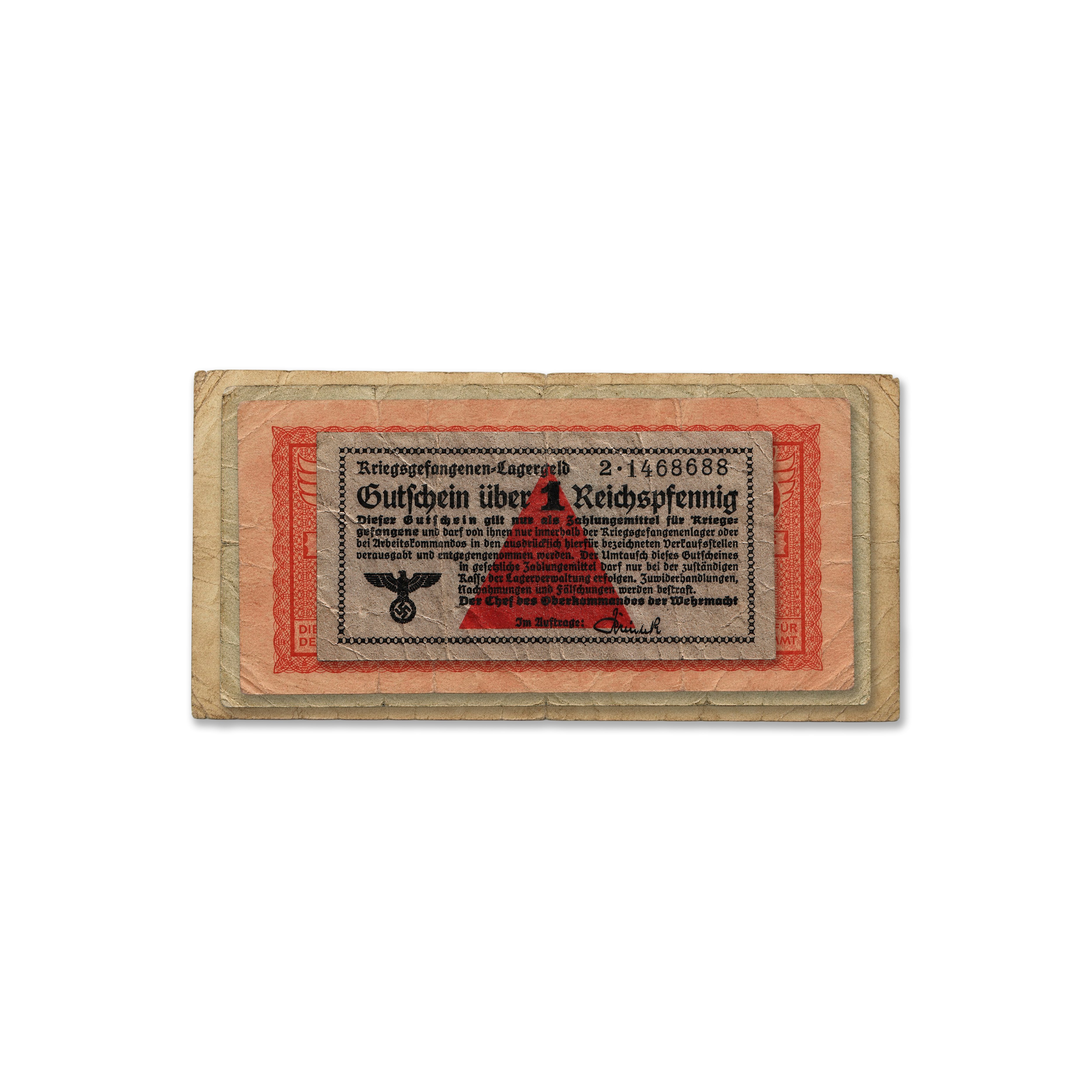 4 Billetes militares auténticos de la Wehrmacht (1939-1944) - Tercer Reich Segunda Guerra Mundial | Certificados