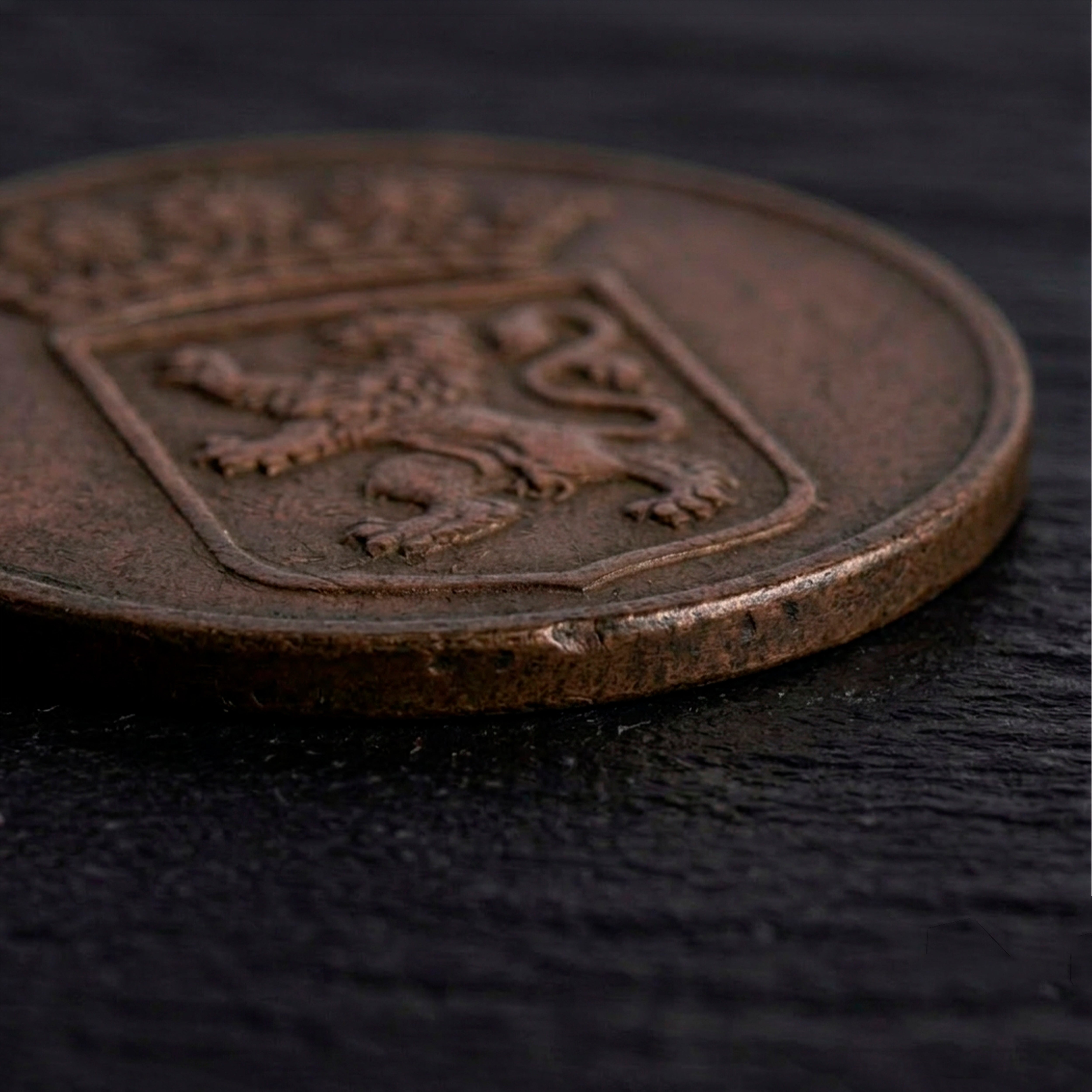 Primer Penny de Nueva York 1726‑1794 – Auténtico Duit Histórico I Pieza Verificada y Certificada