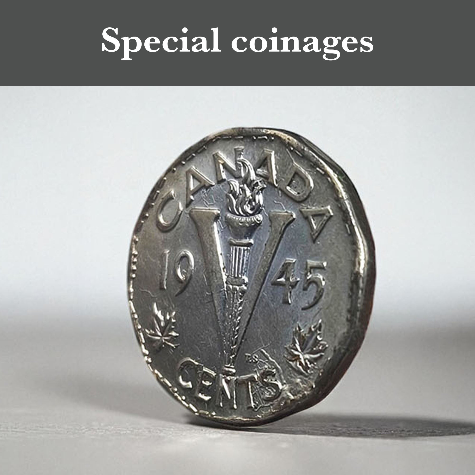 6 monedas auténticas de la Segunda Guerra Mundial - El Desembarco de Normandía en bolsa (1944) | Certificadas
