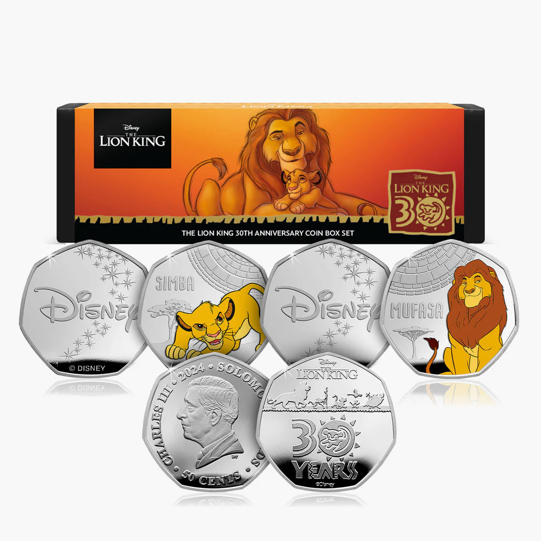 Monedas coleccionables de El Rey León | 30.º aniversario