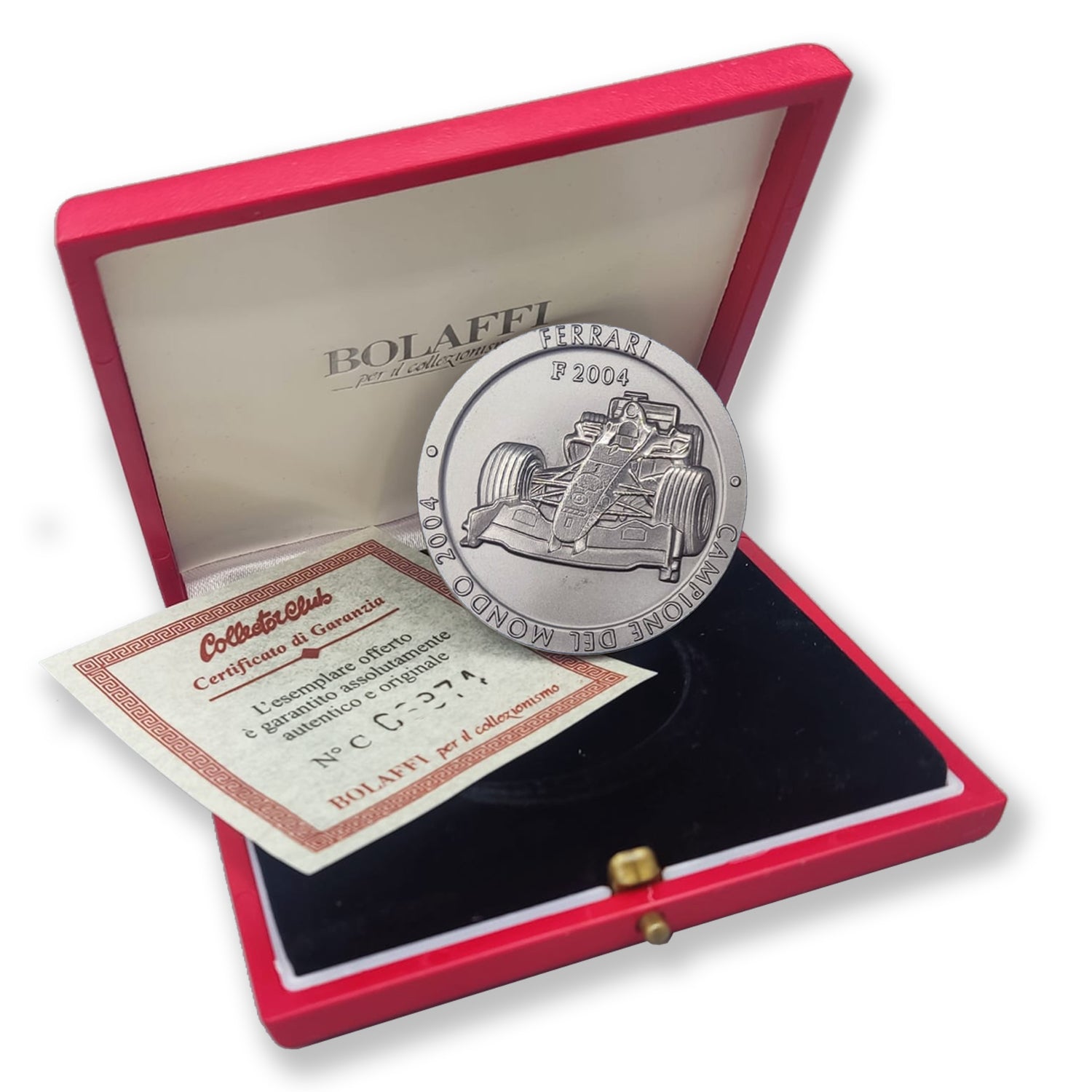 Official Ferrari F1 Championship Medal: Titanium, 2004 Edition