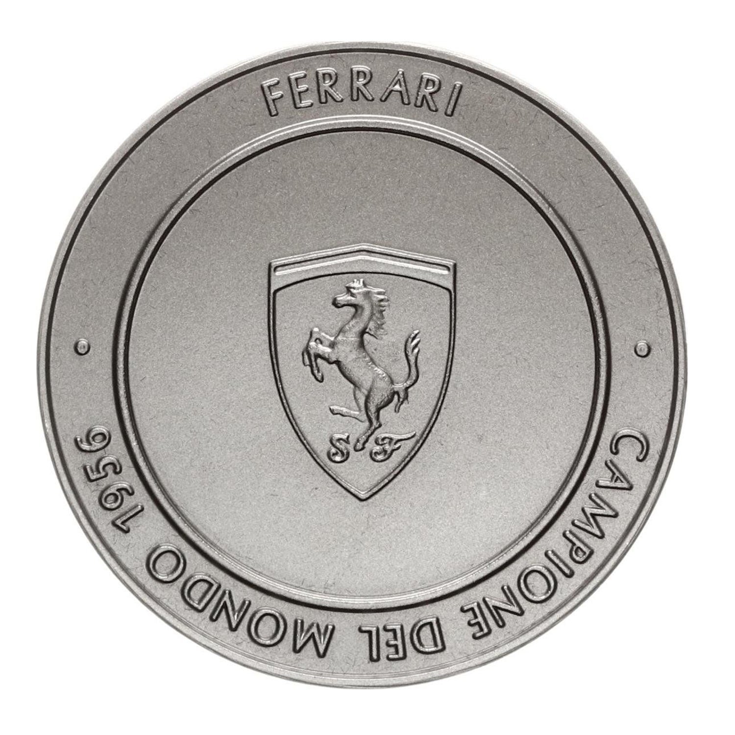 Official Ferrari F1 Championship Medal: Titanium, 1956. D50 Edition