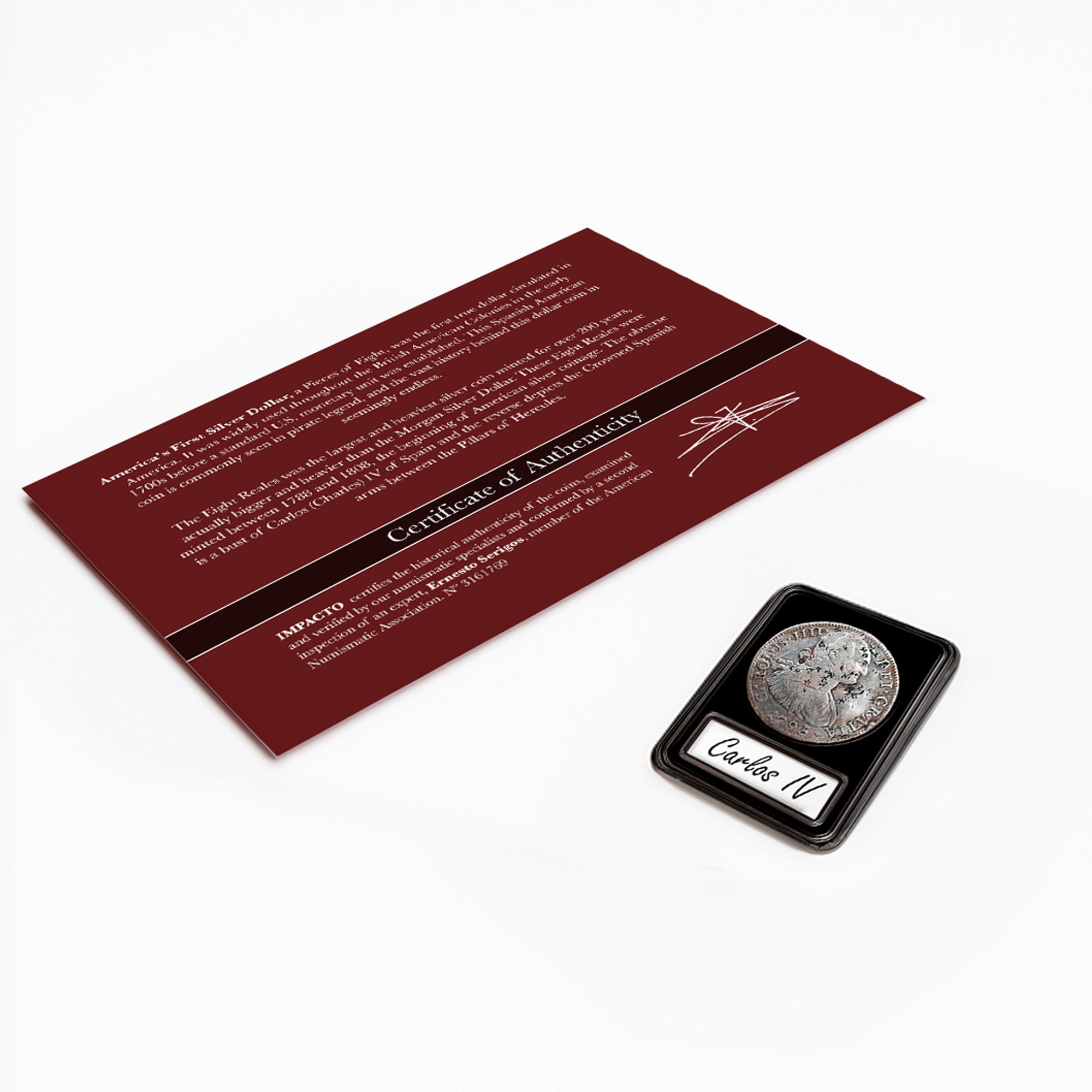 8 Reales coin of Charles IV, 1793–1808 – The First Dollar of America | Certified