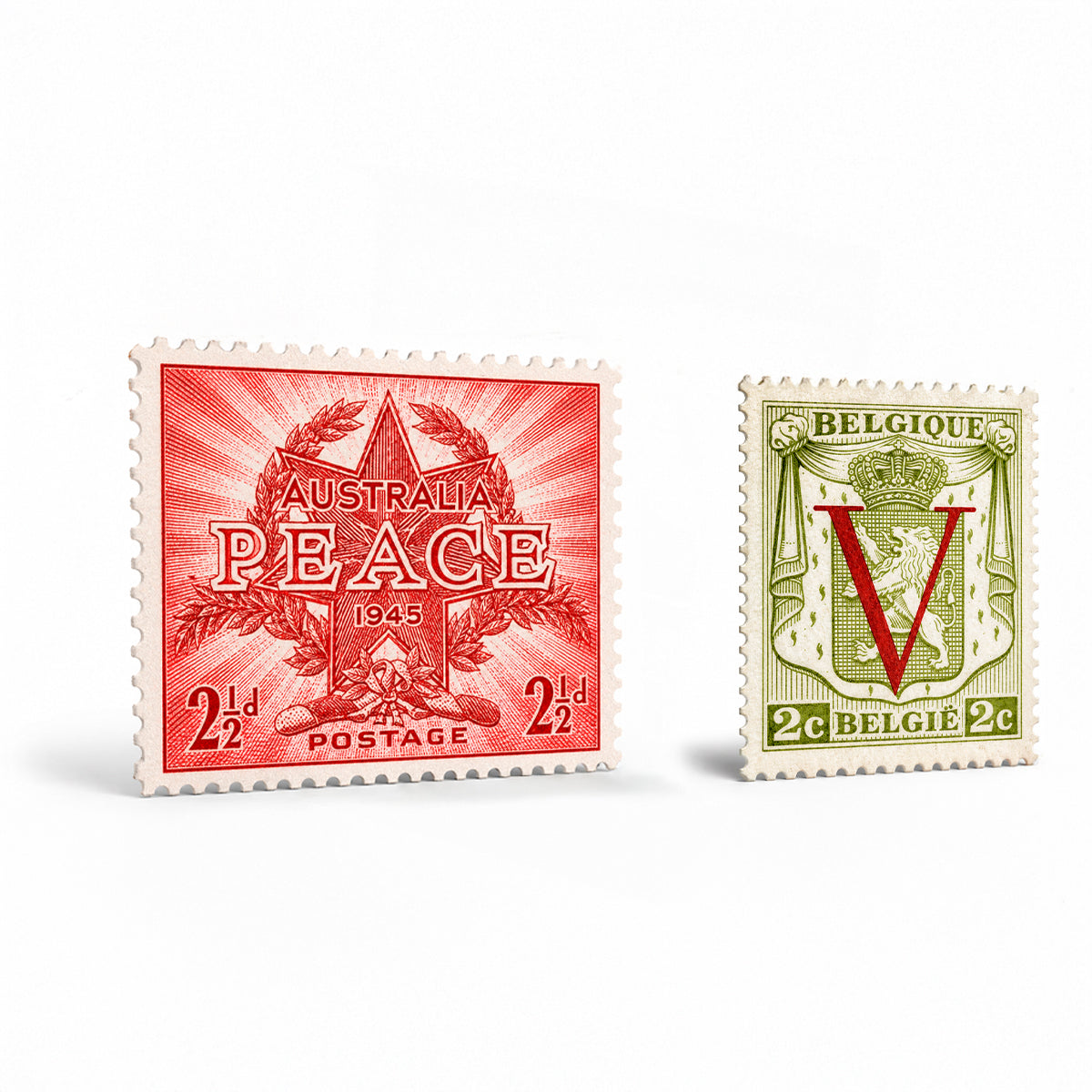 6 monedas auténticas de la Segunda Guerra Mundial - Desembarco de Normandía (1944) | Certificadas