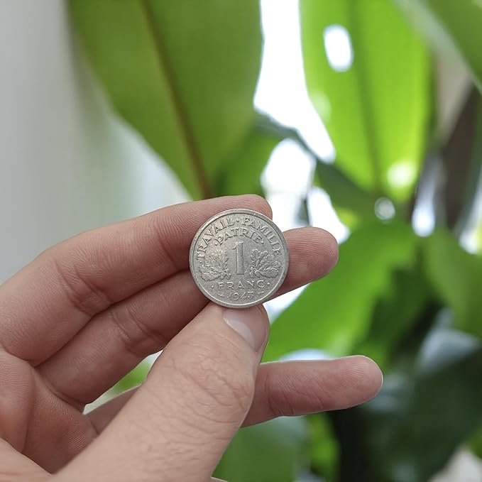 6 monedas auténticas de la Segunda Guerra Mundial - Territorios Ocupados en bolsa (1925-1945) | Certificadas