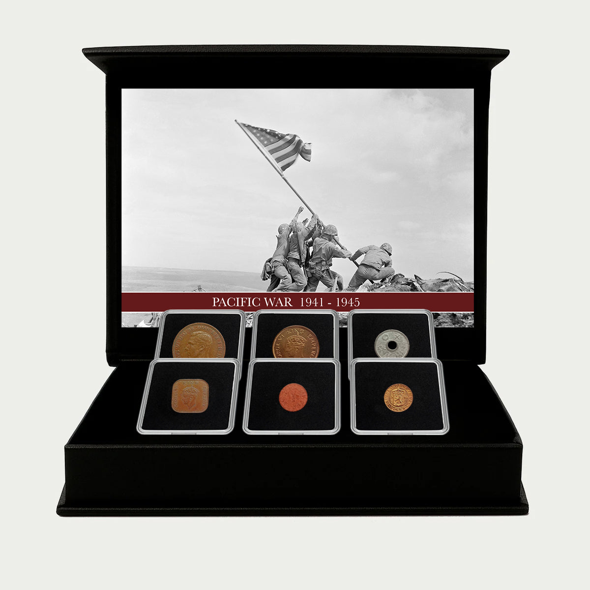 6 monedas auténticas de la Segunda Guerra Mundial - La Guerra del Pacífico (1938-1945) | Certificadas