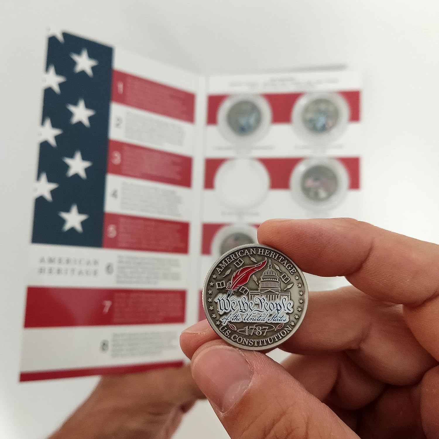 Colección Herencia Americana. - 8 medallas del patrimonio americano - Medallas de colección, medallas para coleccionistas - Conecta con la historia de EE.UU.