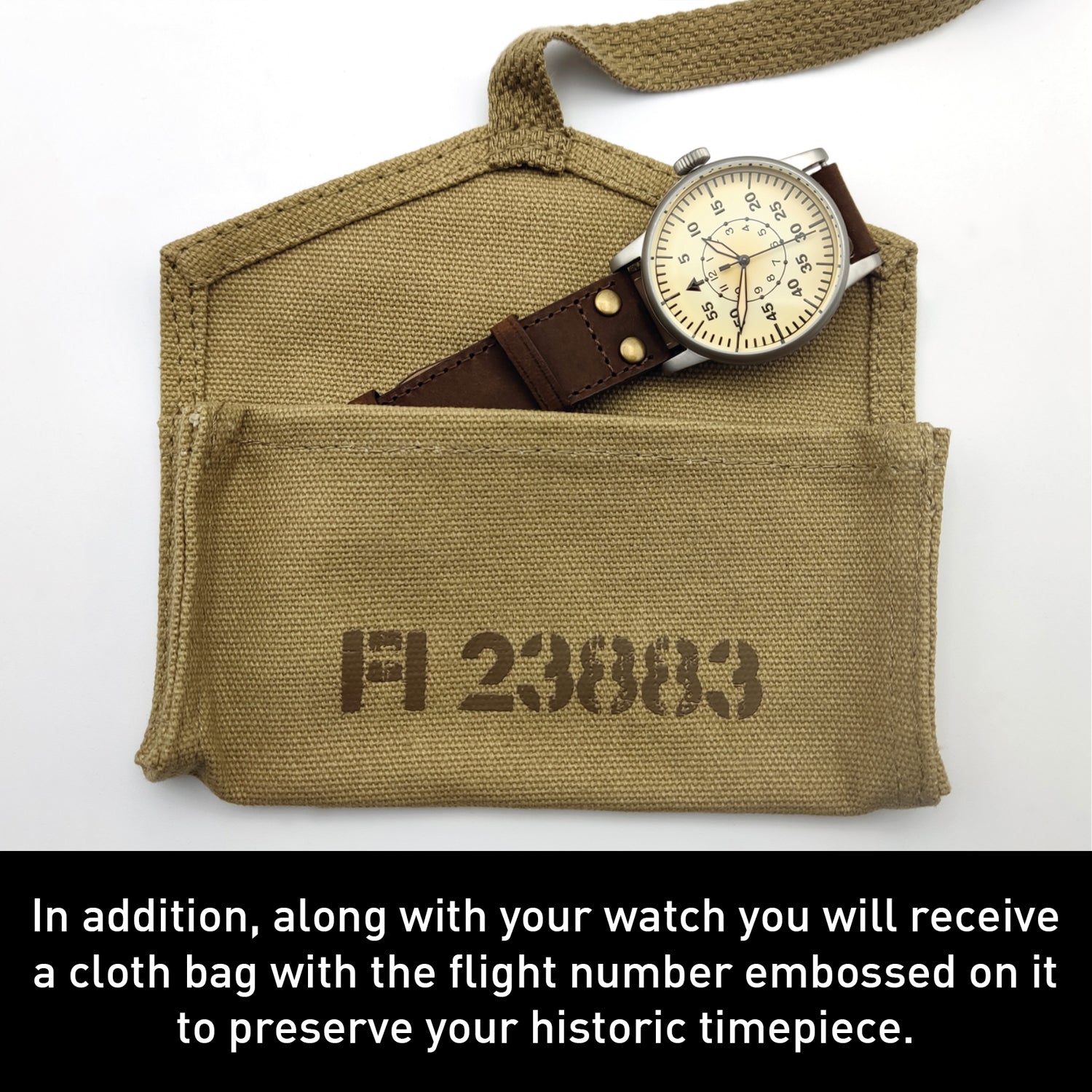WW2 Luftwaffe Military Watch: Light Design, Swiss-Quartz, Water Resistant