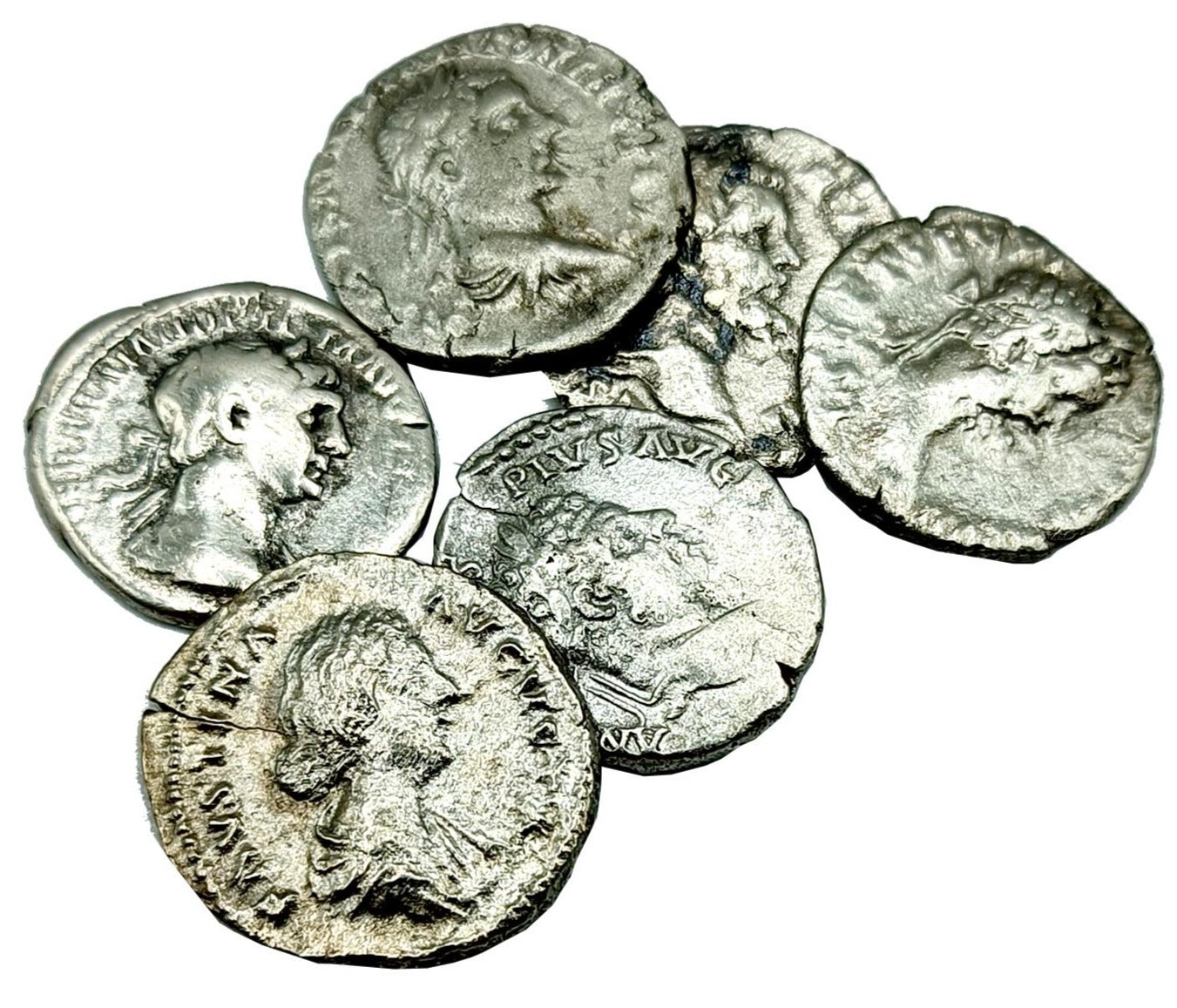 Originale antike Münzen. Das Geld Roms. Die Silberdenare des Römischen Reiches. 