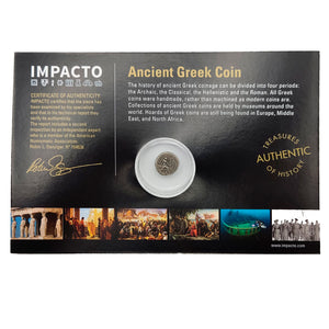Greek Coin (200 BC) - The Nymphs of Ancient Greece, Certificate of Authenticity included.