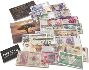 World Paper Money - 20 Banknotes from Africa
