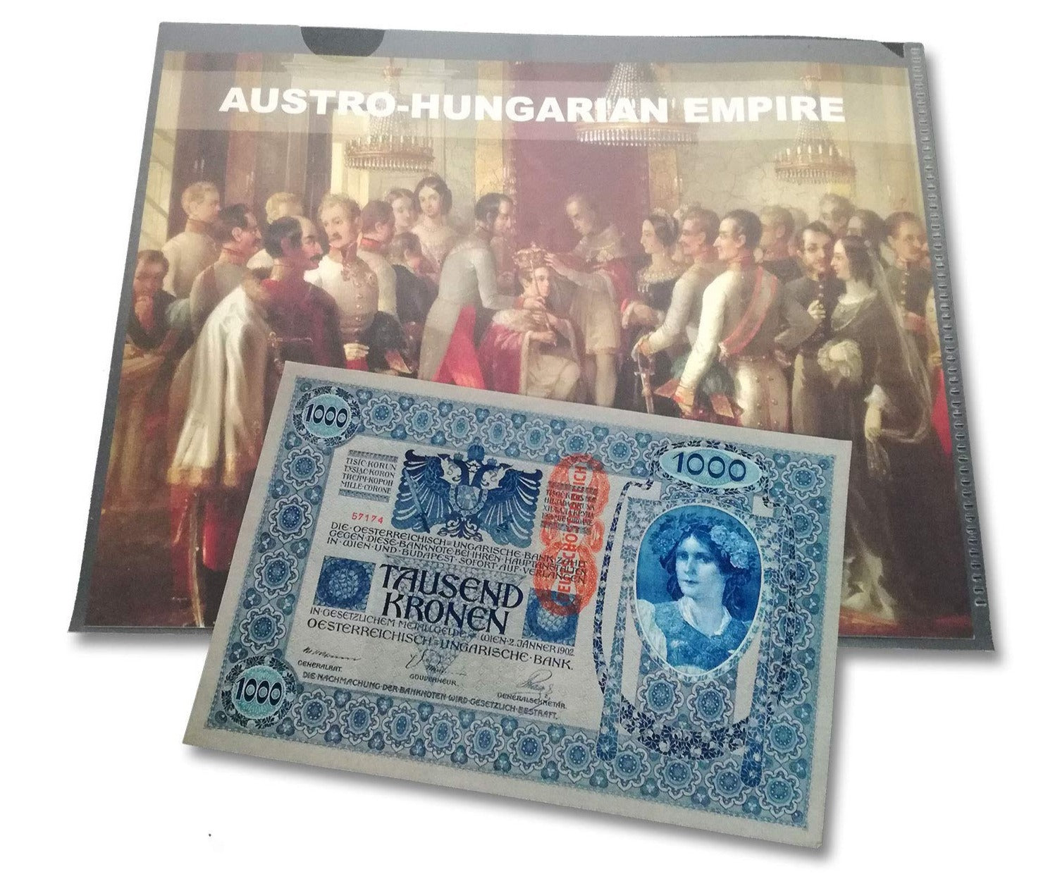 Authentic World Banknotes - 10 languages Banknote Issued by the Austro-Hungarian Empire 1902