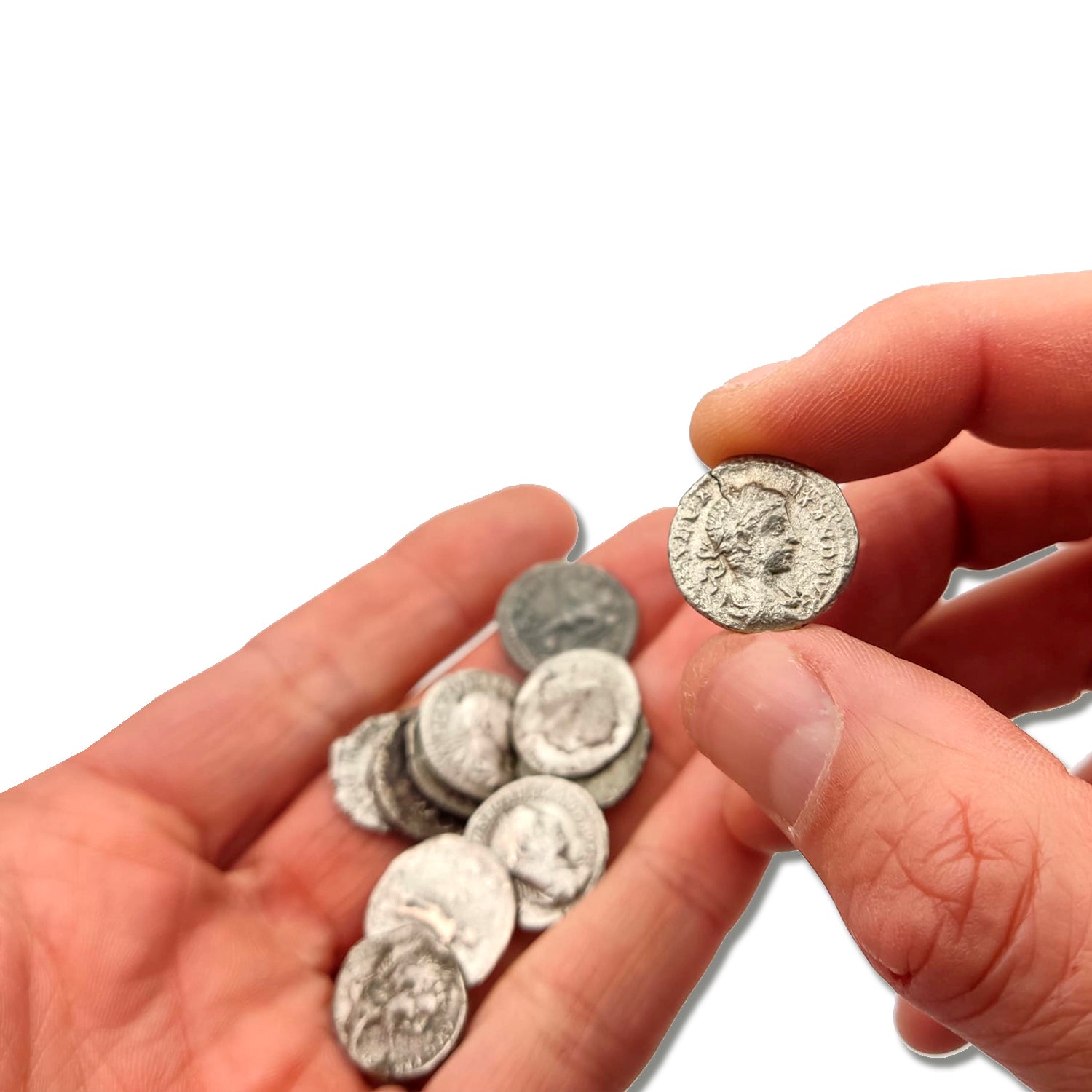 Originale antike Münzen. Das Geld Roms. Die Silberdenare des Römischen Reiches. 