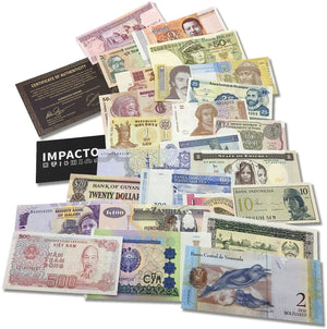 Foreign Currency - 25 World Banknotes from 25 different Countries