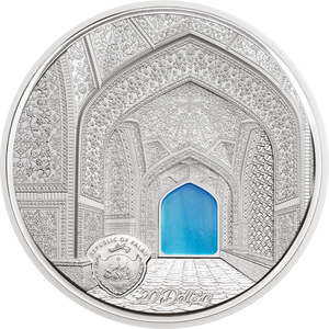 Palau, 20 dollars 2020. Tiffany Art Isfahan – Proof Silver 3 Oz.