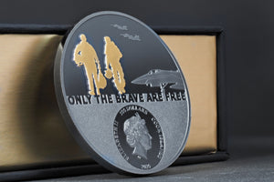 Cook Islands, 500 dollars 2020. Fighter Pilot - Real Heroes 5 Oz. Gold